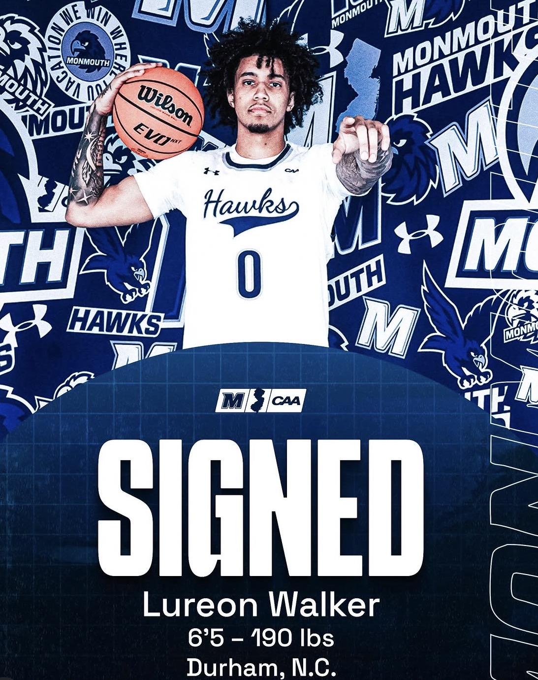 Lureon Walker in Monmouth uniform